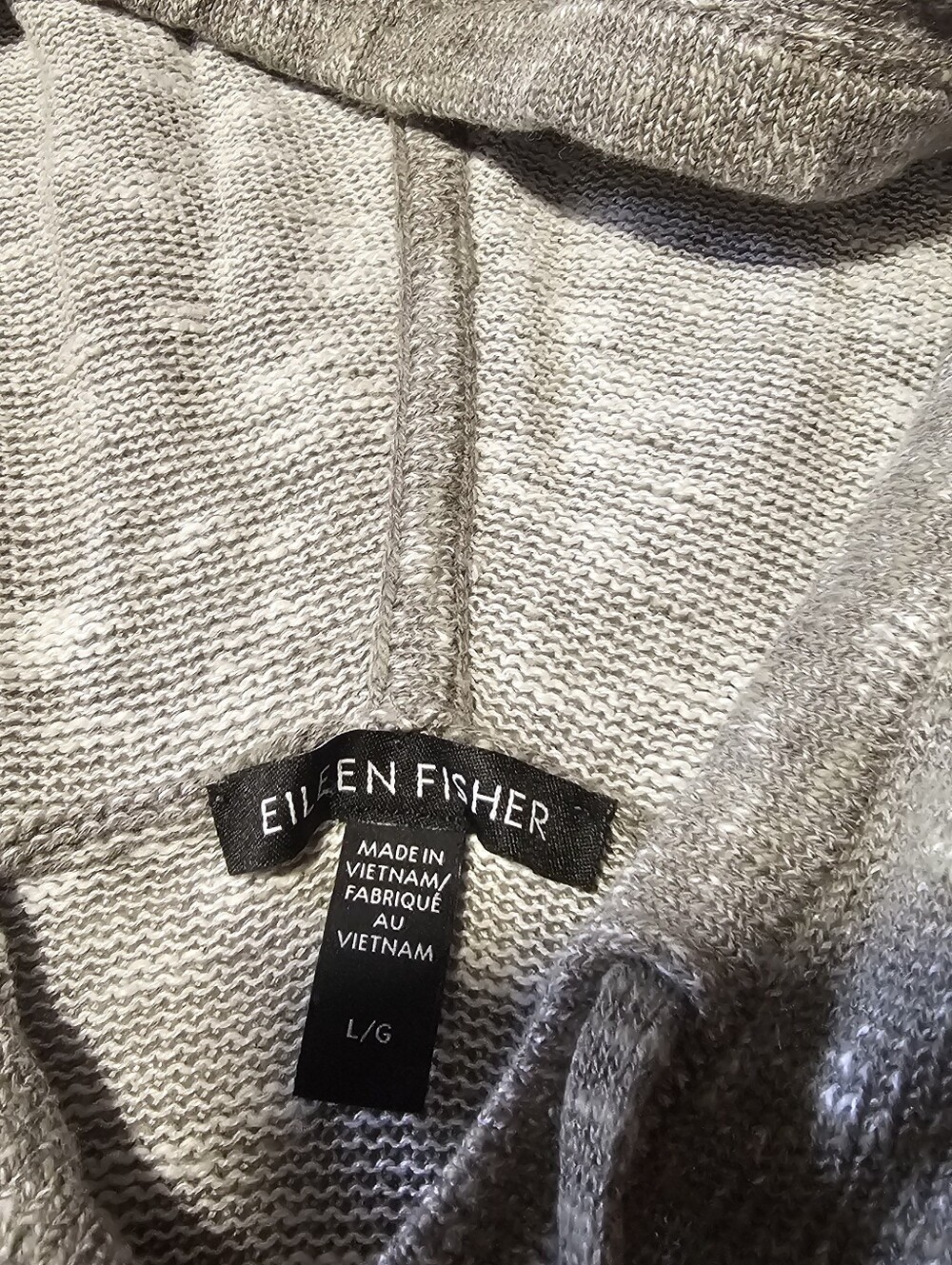 Eileen Fisher - Organic Linen Cotton Hoodie - Picture 2 of 5